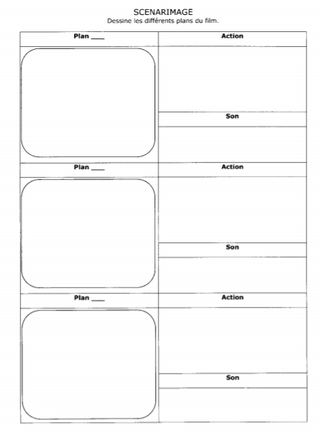 Écriture / Scénarisation / Storyboard